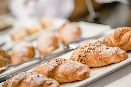 Croissants vom Frühstücksbuffet im Hotel Royal Hinterhuber